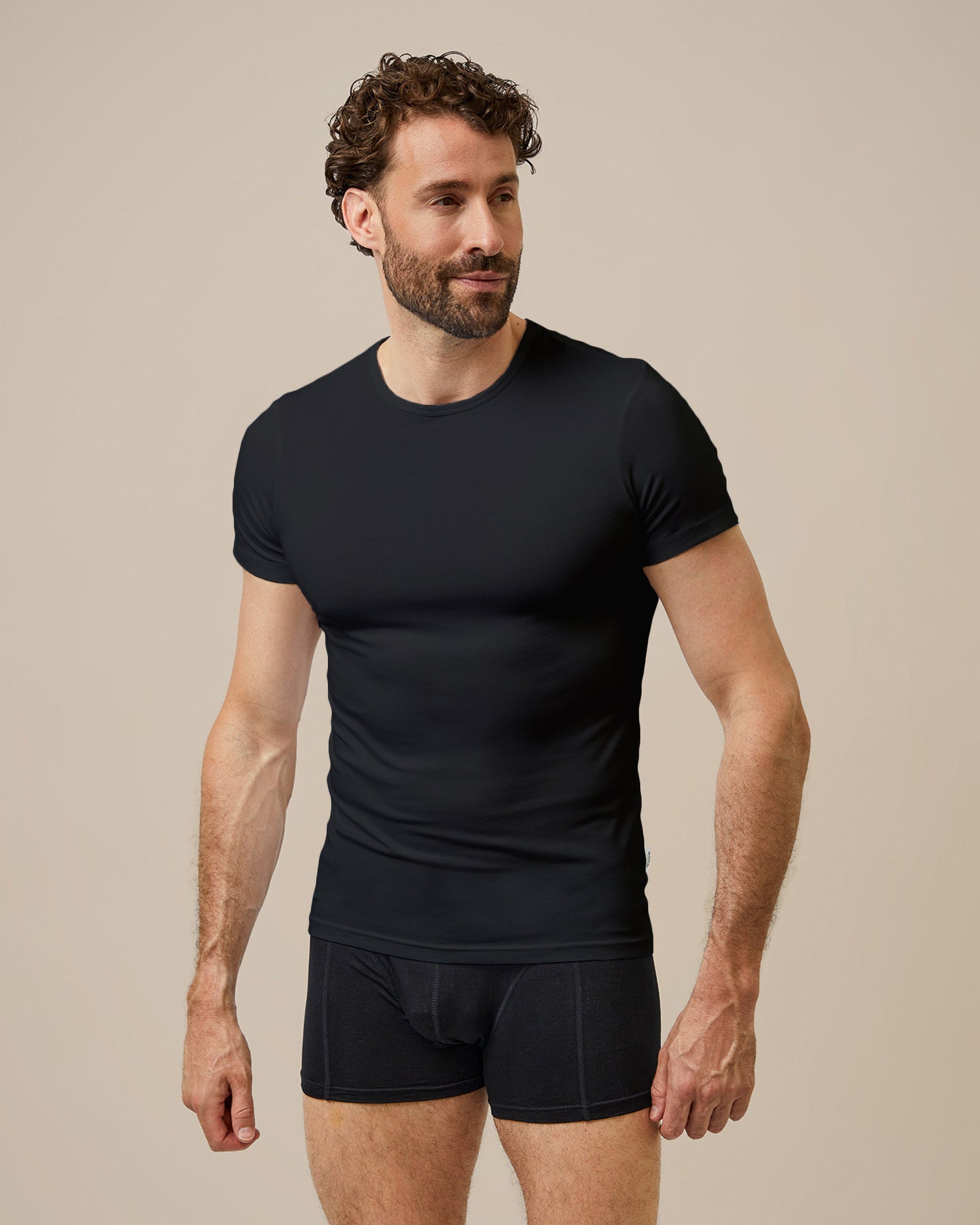 BOXR | Bambus T-Shirt 4er-Pack - Schwarz - Letzte Teile