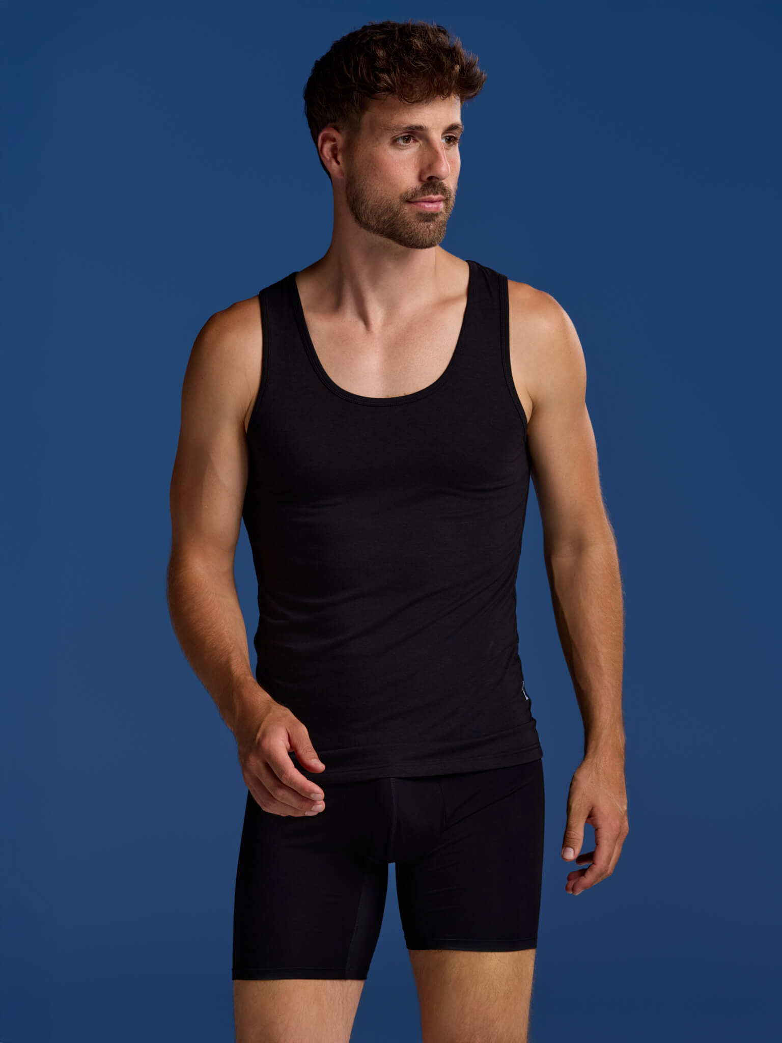 BOXR | Bambus Tank Top - 2er-Pack - Schwarz