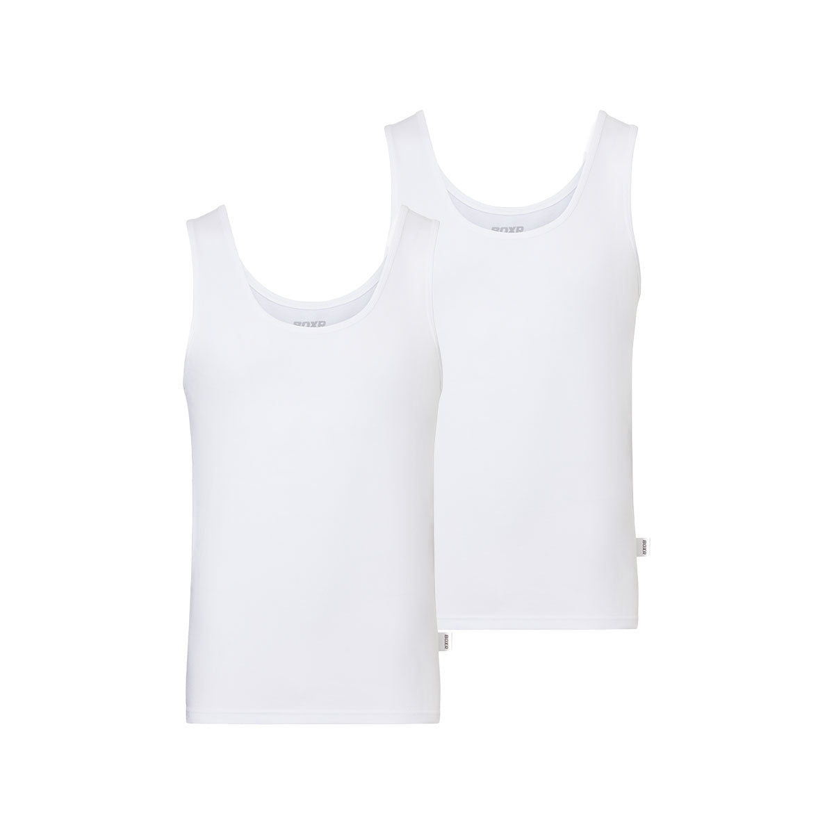 BOXR | Bambus Tank Top 2er-Pack Weiß