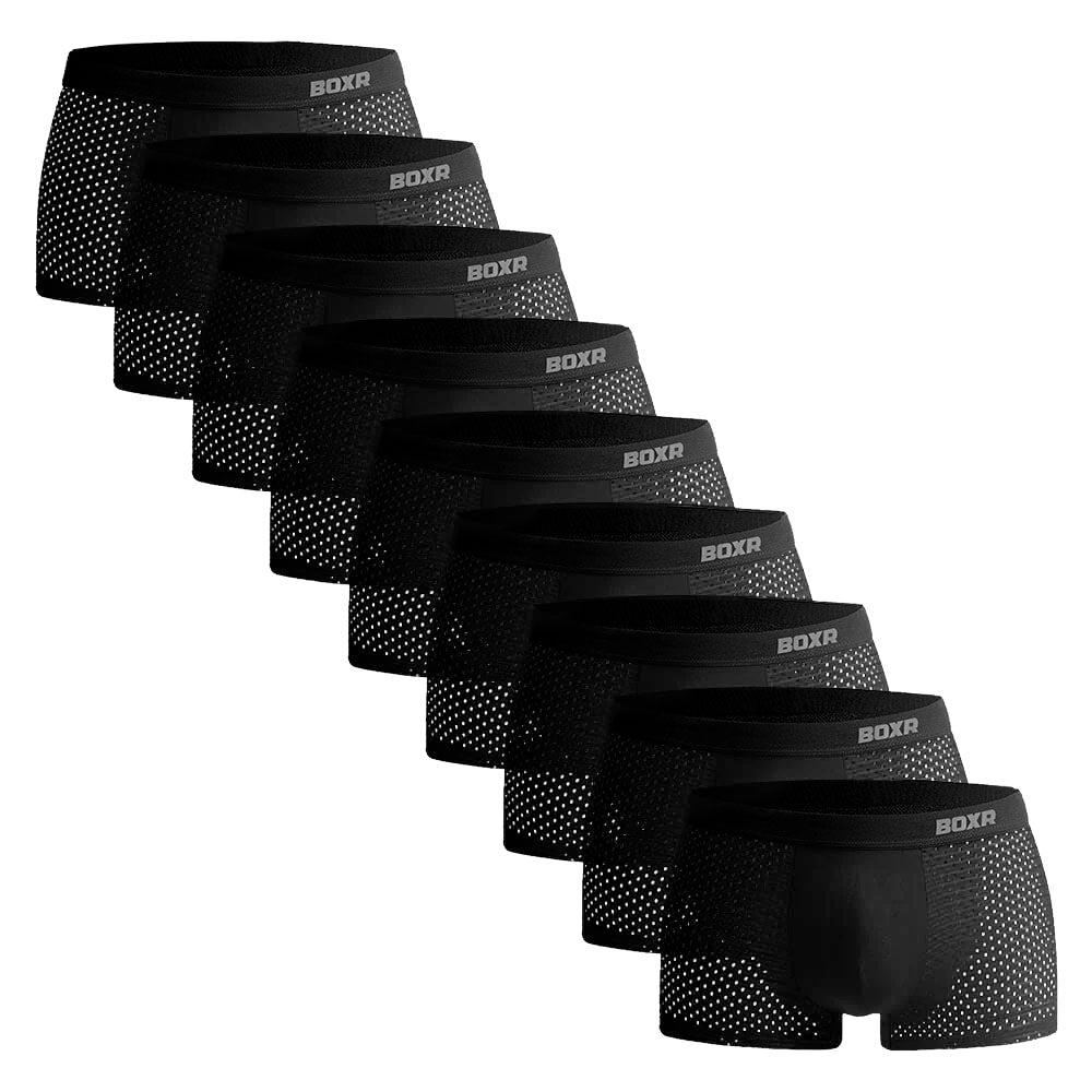 BOXR | Bambus Boxers 2.0 - 9er-Pack - Schwarz