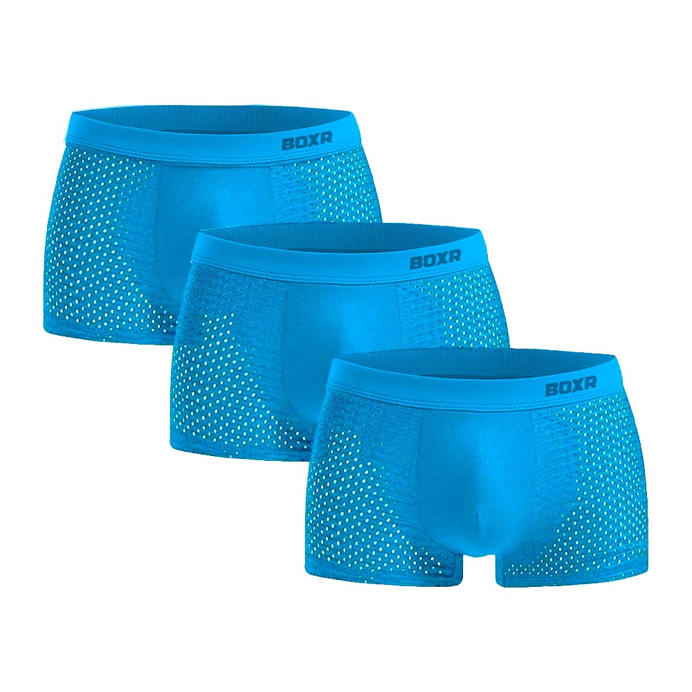 BOXR | Bambus Boxers 2.0 - 3er-Pack - Hellblau