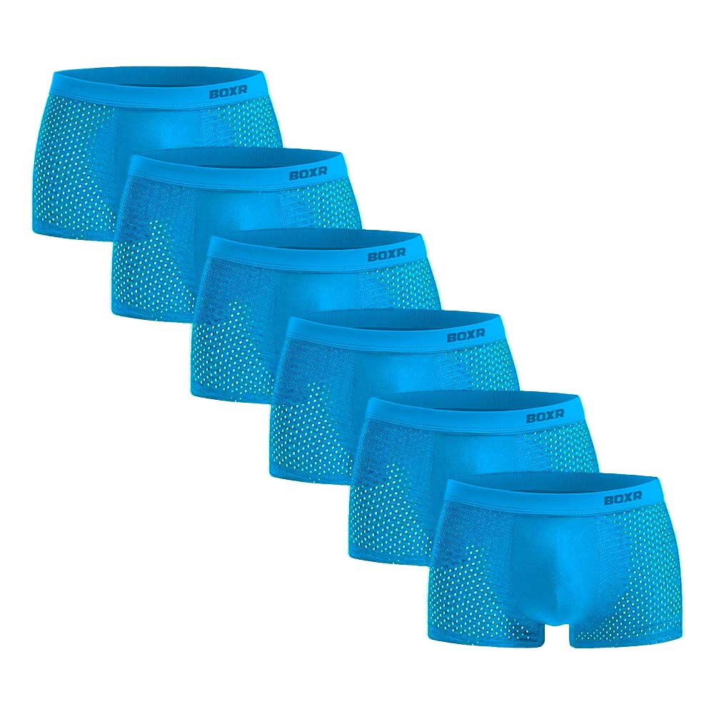 BOXR | Bambus Boxers 2.0 - 6er-Pack - Hellblau