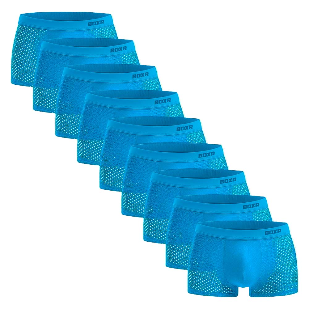 BOXR | Bambus Boxers 2.0 - 9er-Pack - Hellblau