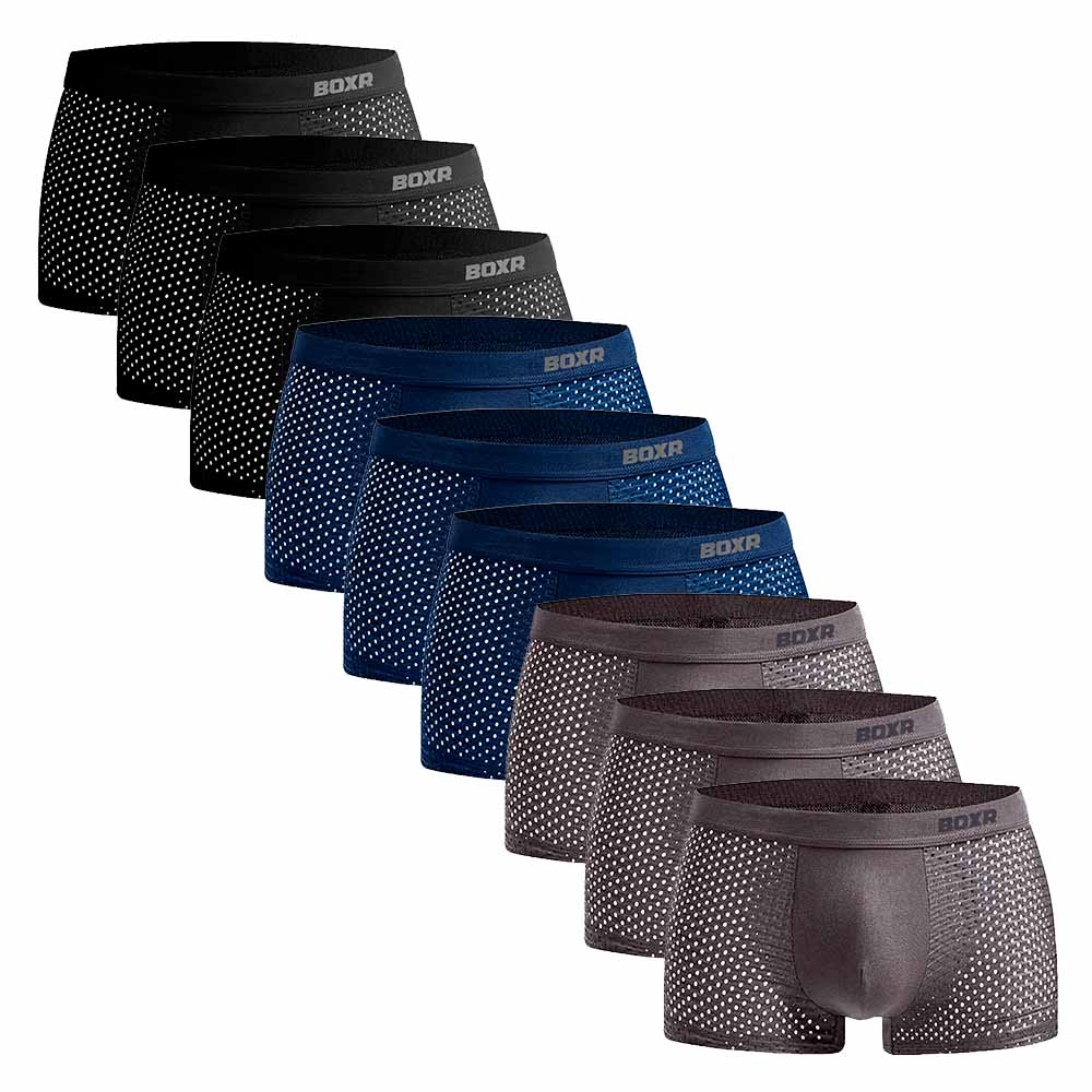 BOXR | Bambus Boxers 2.0 - 9er-Pack - Klassiker