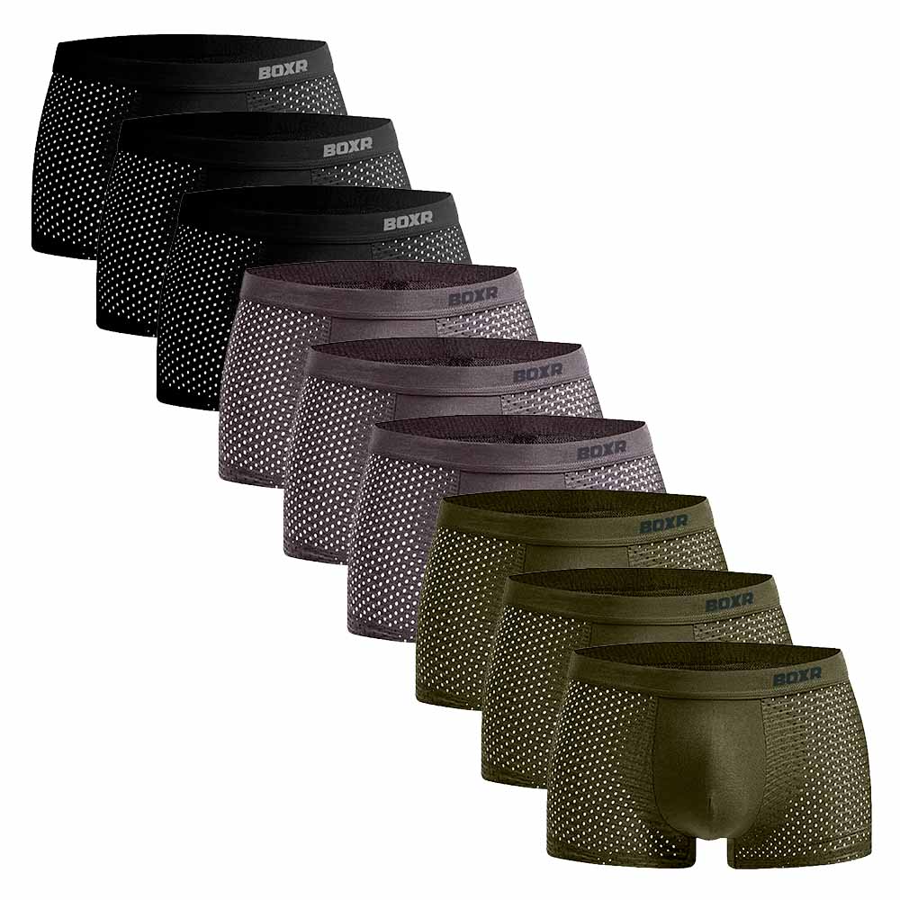 BOXR | Bambus Boxers 2.0 - 9er-Pack - Waldluft