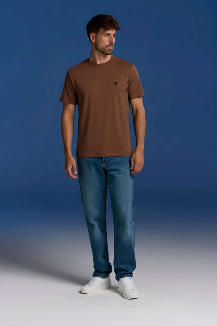 BOXR | Bambus Casual T-Shirt - 10er-Pack - Braun