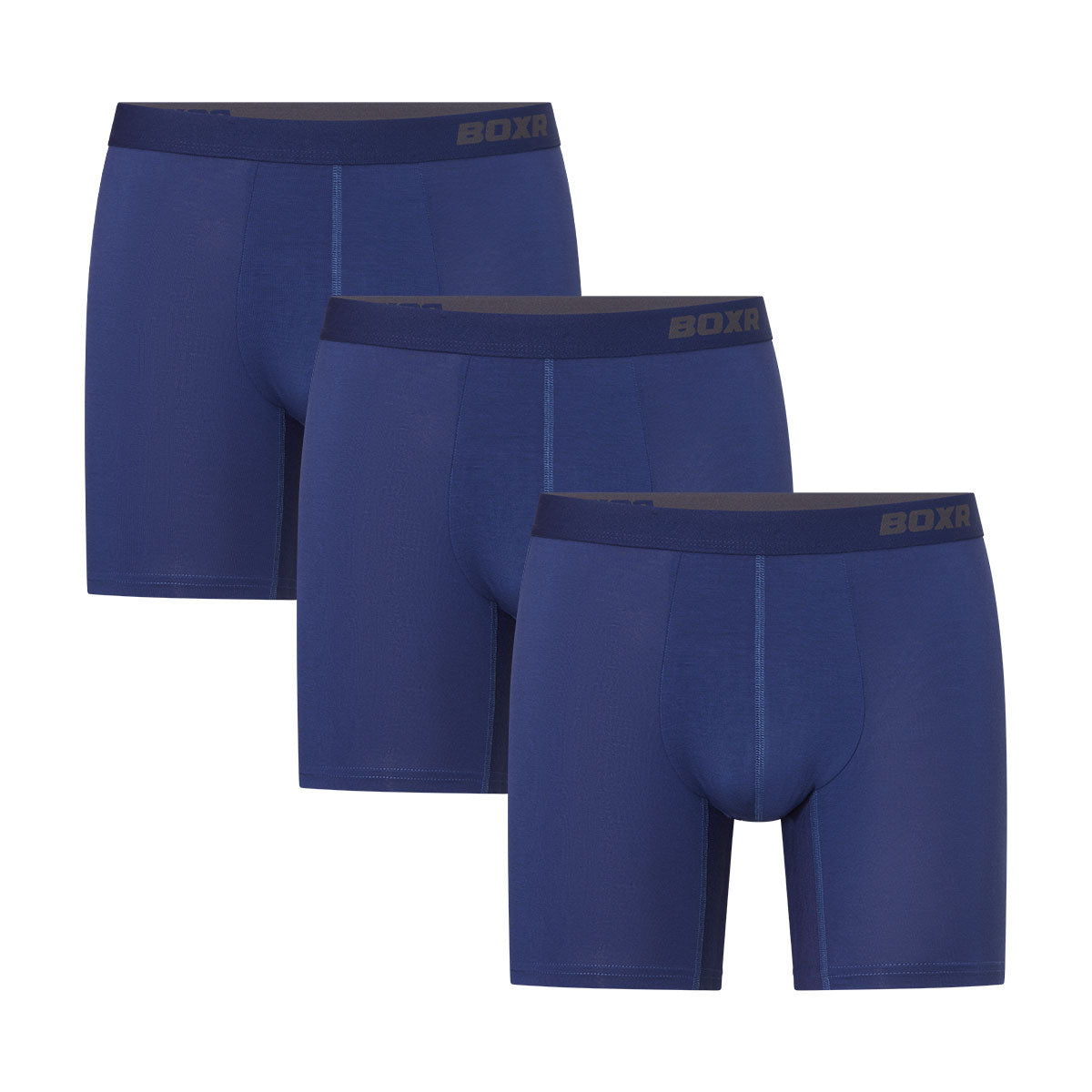 BOXR | Bambus Boxershorts Pro - 3er-Pack - Blau