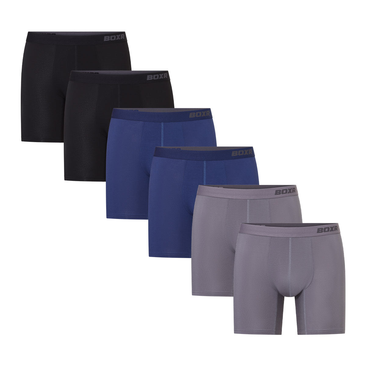 BOXR | Bambus Boxershorts Pro - 6er-Pack - Klassiker