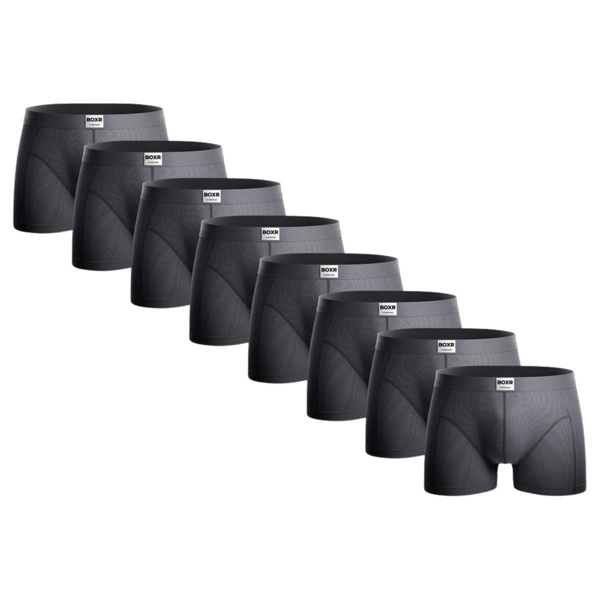 BOXR | Der Klassiker Bambus Boxer 8er-Pack Grau