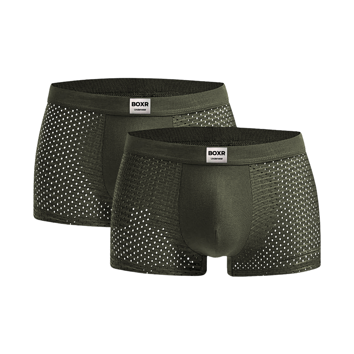 BOXR | Bambus Boxer 2er-Pack Olivgrün