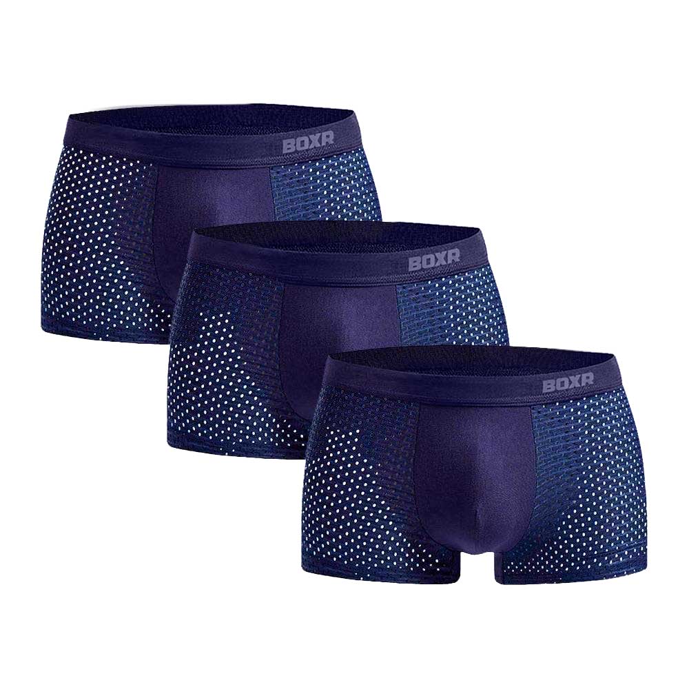 BOXR | Bambus Boxers 2.0 - 3er-Pack - Blau