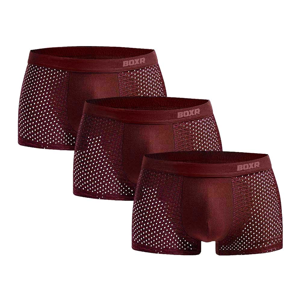 BOXR | Bambus Boxers 2.0 - 3er-Pack - Rot