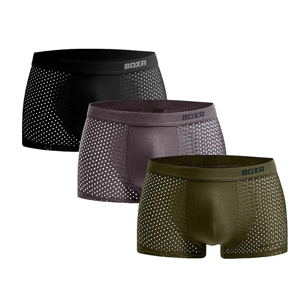 BOXR | Bambus Boxers 2.0 - 3er-Pack - Waldluft