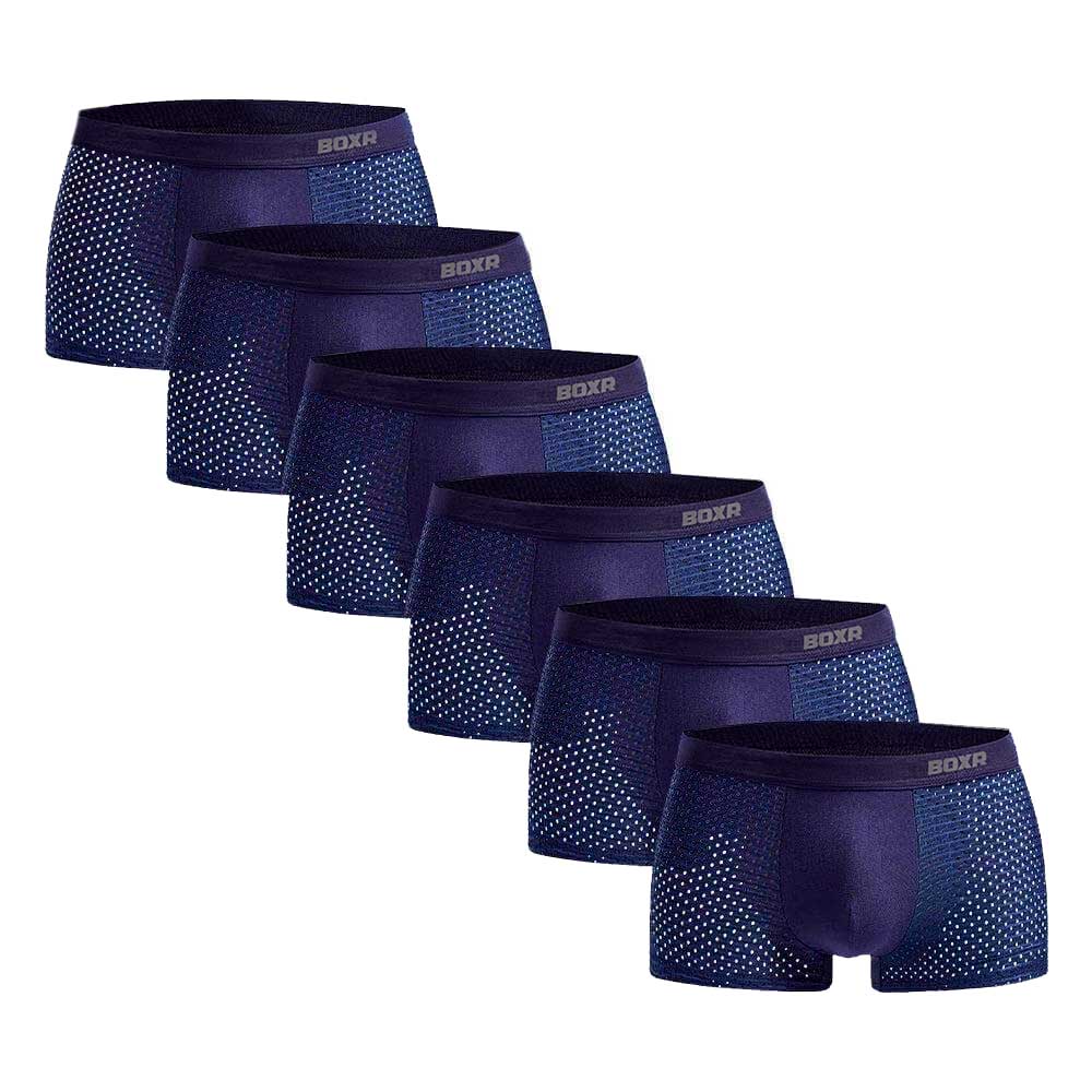 BOXR | Bambus Boxers 2.0 - 6er-Pack - Blau