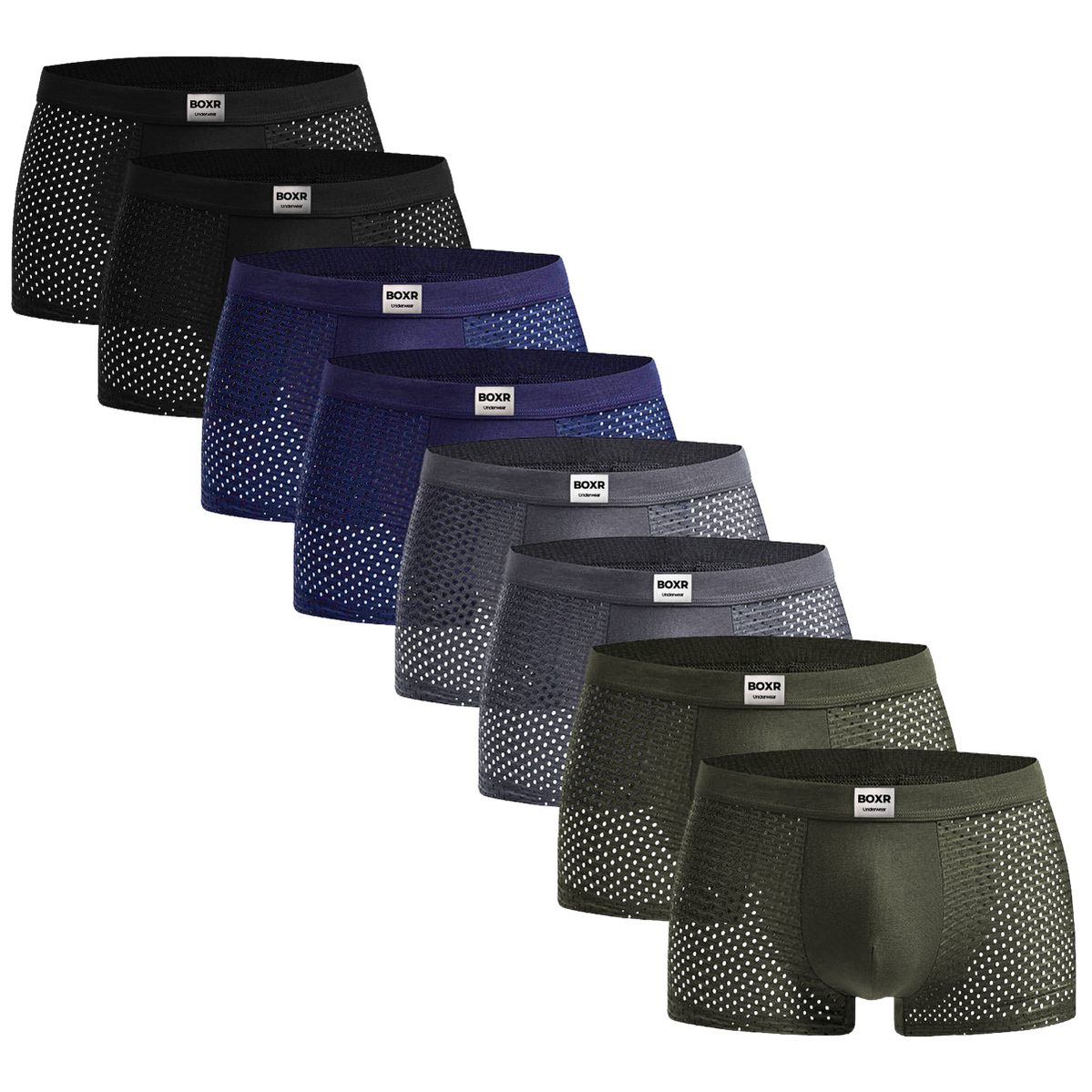 BOXR | Bambus Boxer 8er-Pack Mehrfarbig