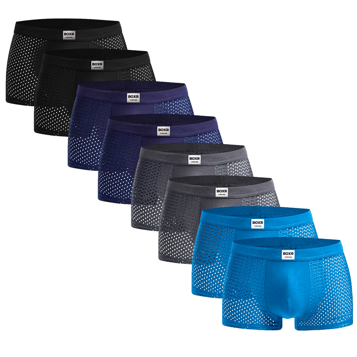 BOXR | Bambus Boxer 8er-Pack Mehrfarbig