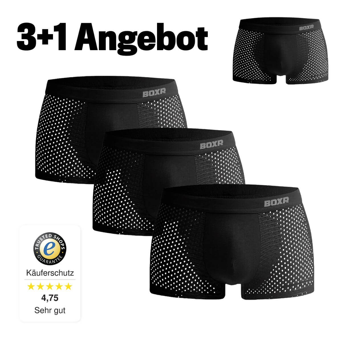 BOXR | Bambus Boxers 2.0 - 3+1 GRATIS