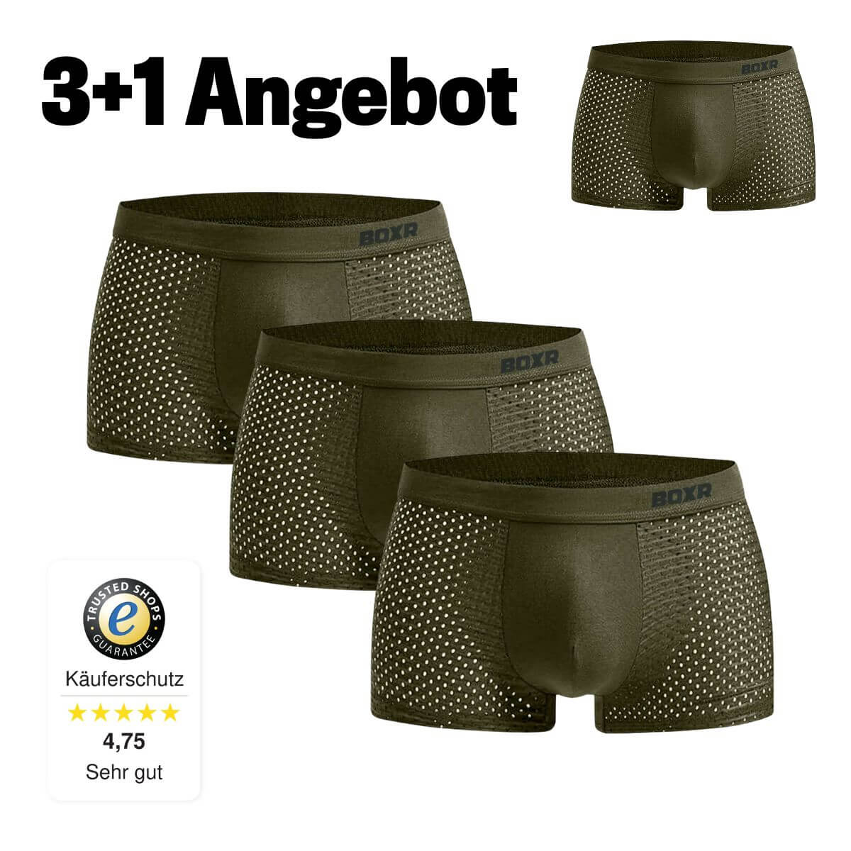 BOXR | Bambus Boxers 2.0 - 3+1 GRATIS