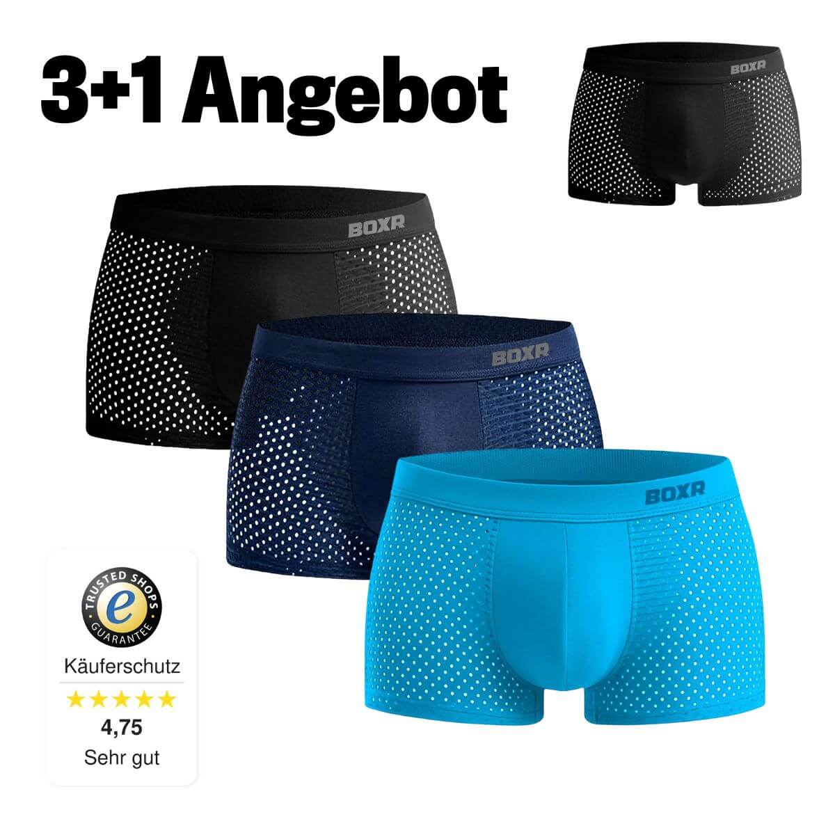 BOXR | Bambus Boxers 2.0 - 3+1 GRATIS