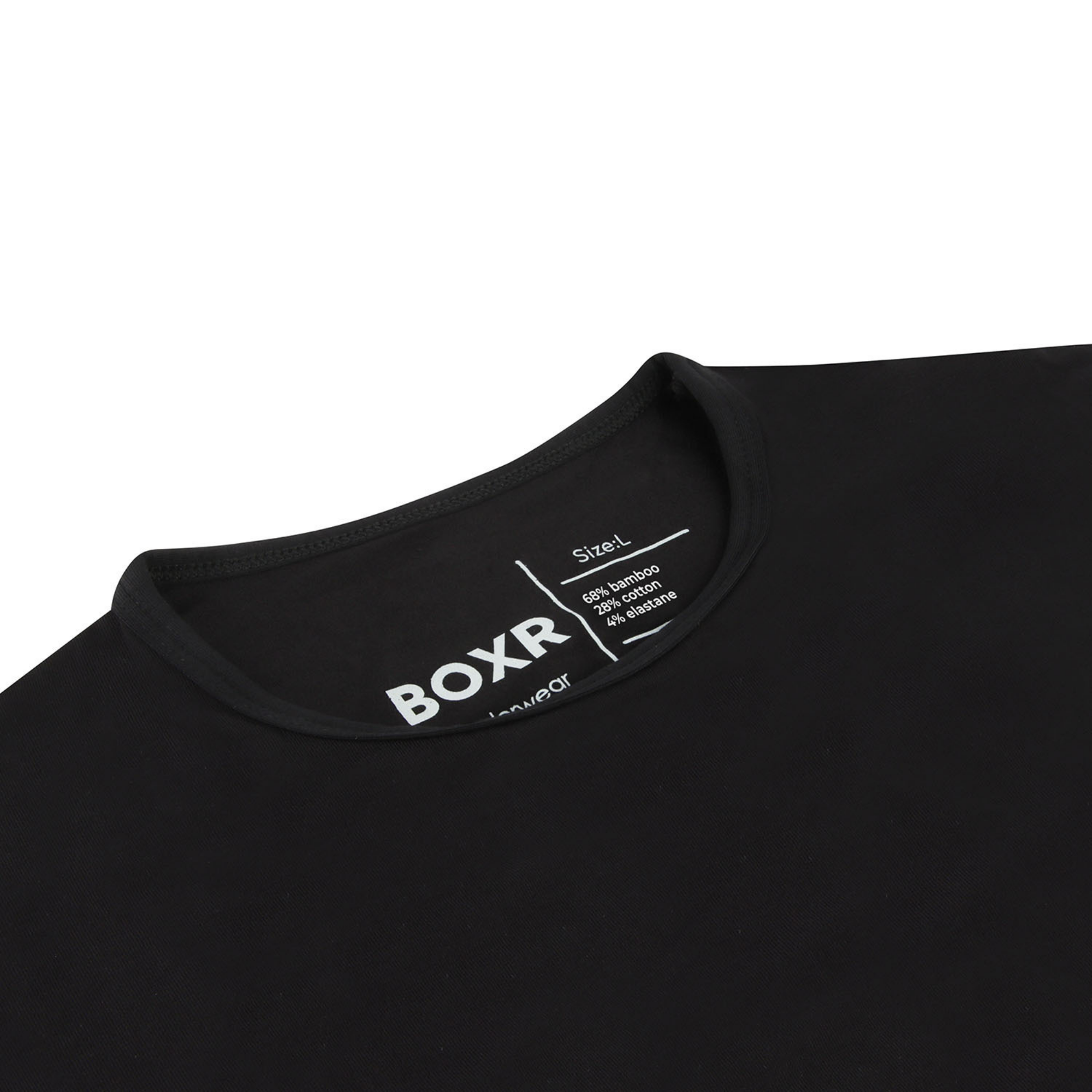 BOXR | Bambus T-Shirt 4er-Pack - Schwarz - Letzte Teile