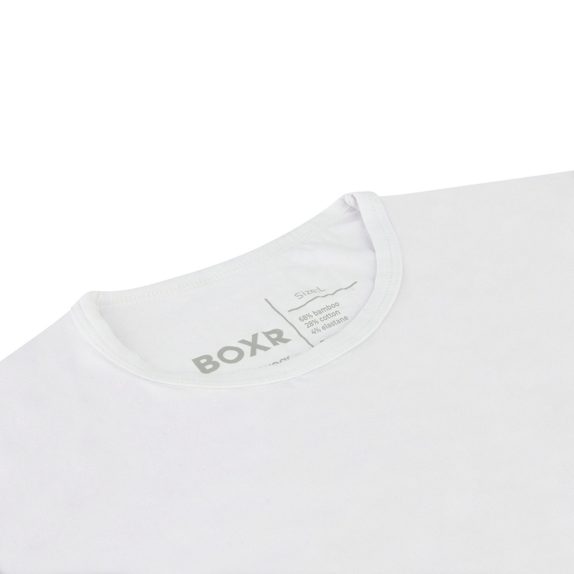 BOXR | Bambus T-Shirt 2er-Pack - Weiß - Letzte Teile