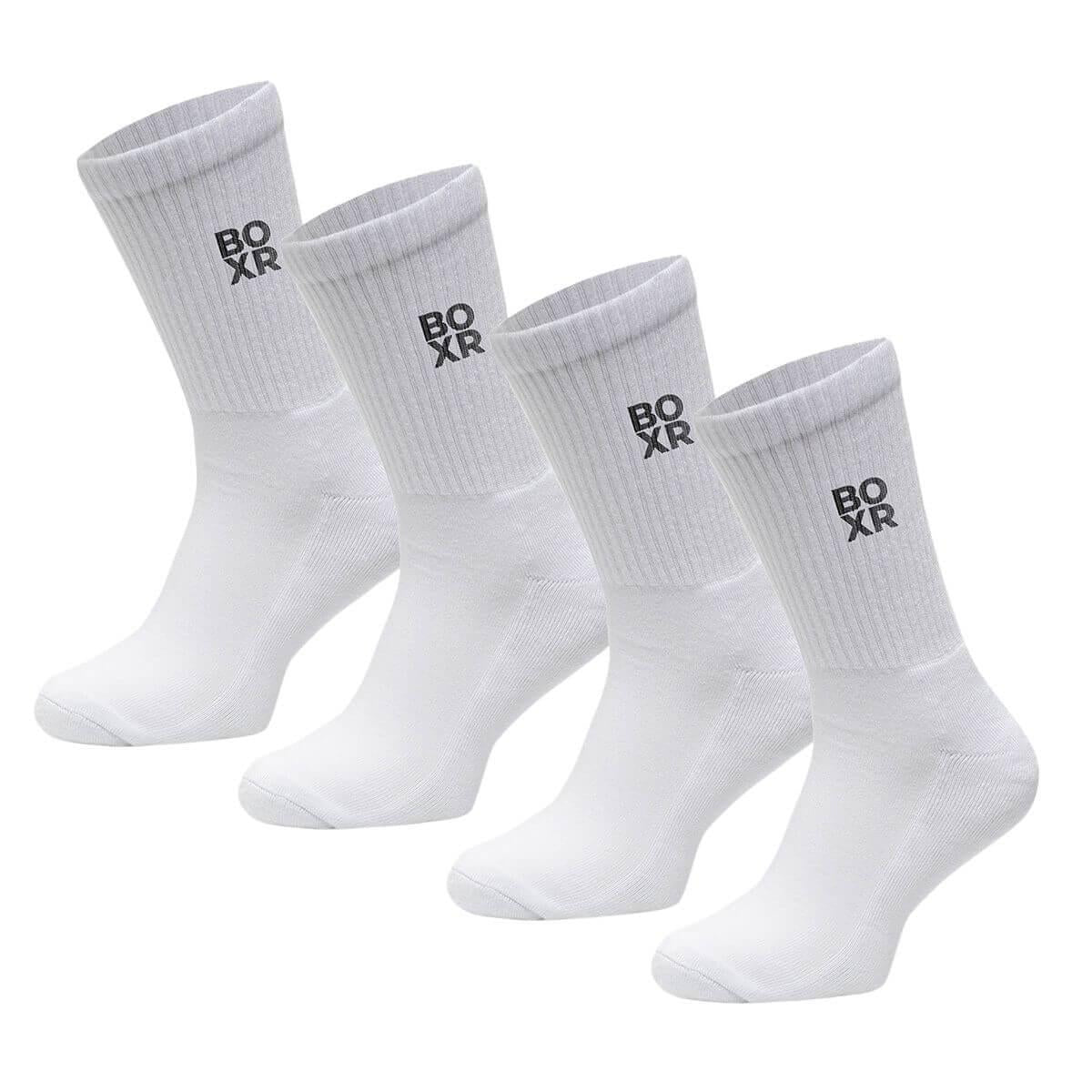 BOXR | Bambus Sportsocken 4er-Pack Weiß