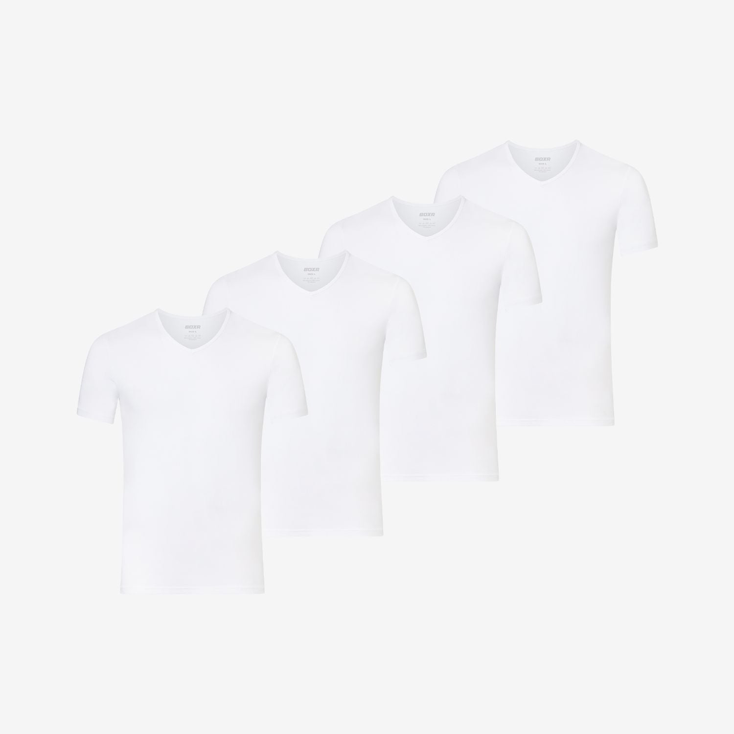 Bambus Unterziehshirts V-Ausschnitt 4er-pack – BOXR
