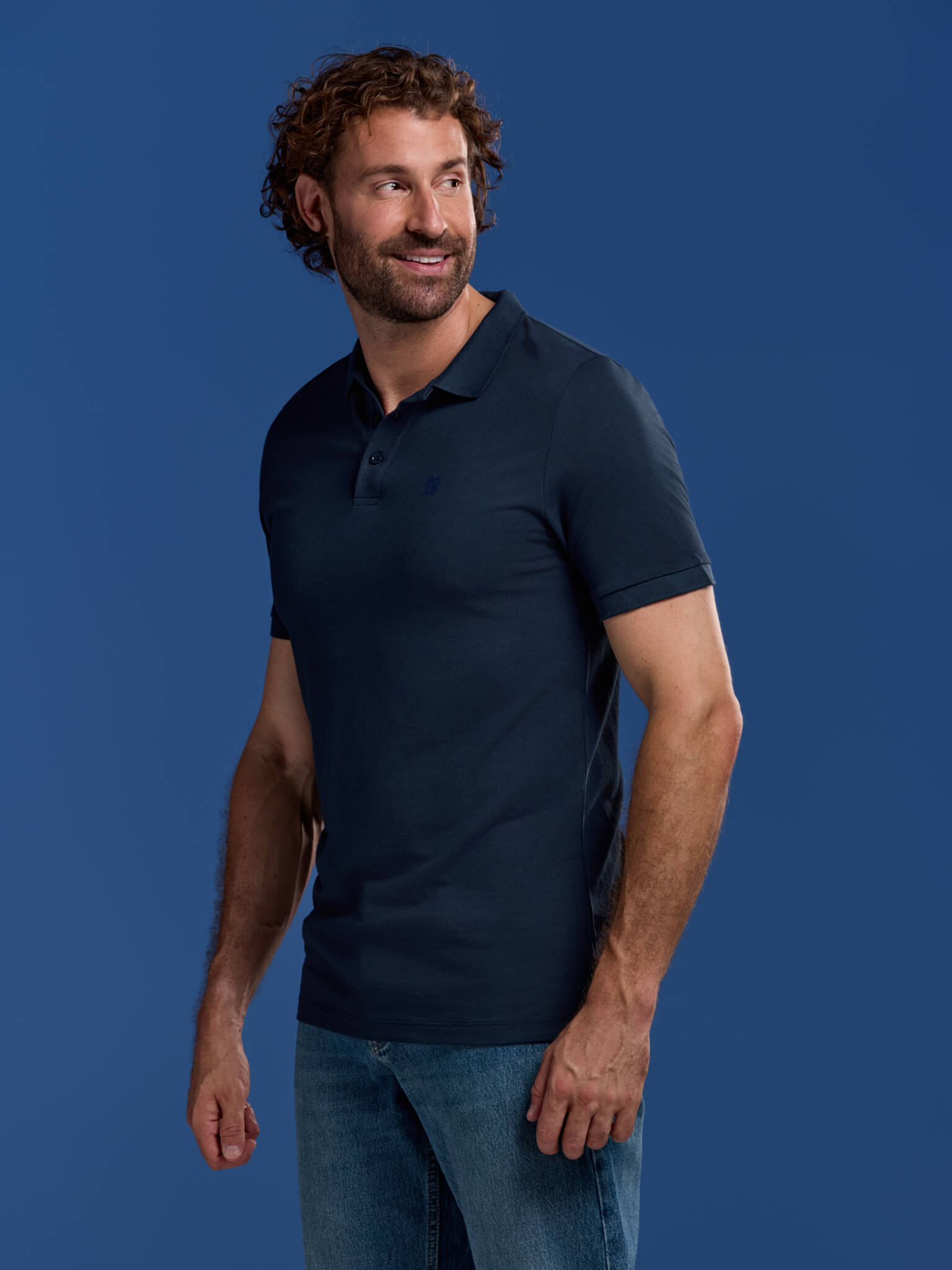 BOXR | Bambus-Poloshirts 2er-Pack Schwarz & Marineblau