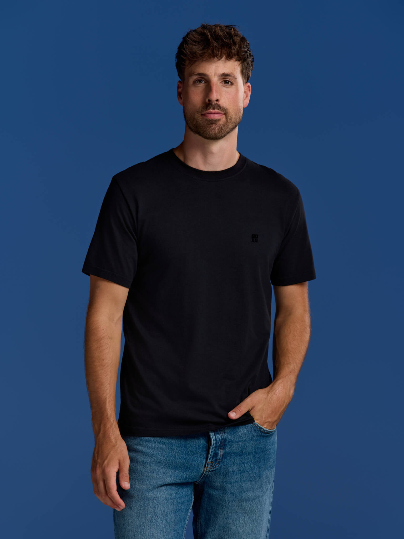BOXR | Bambus Casual T-Shirt 1er-Pack Schwarz