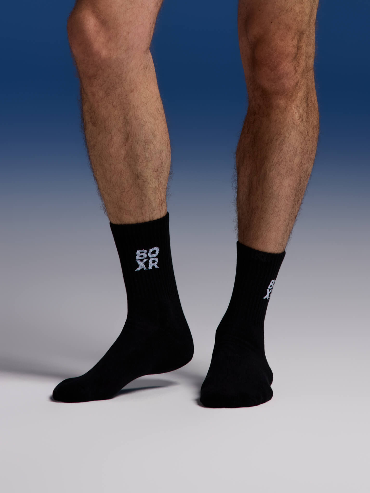 BOXR | Bambus Sportsocken 4er-Pack Schwarz