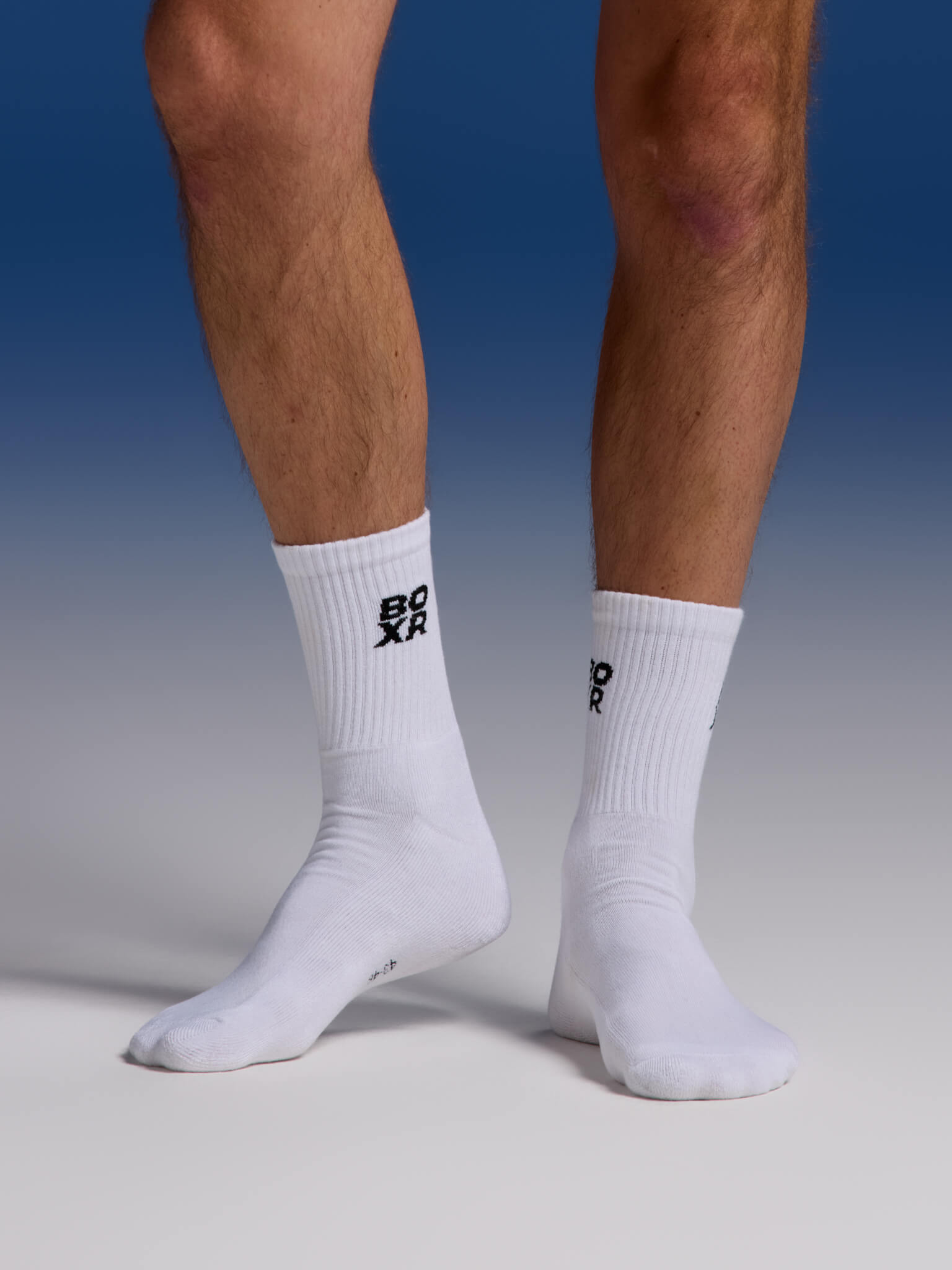 BOXR | Bambus Sportsocken 2er-Pack Weiß