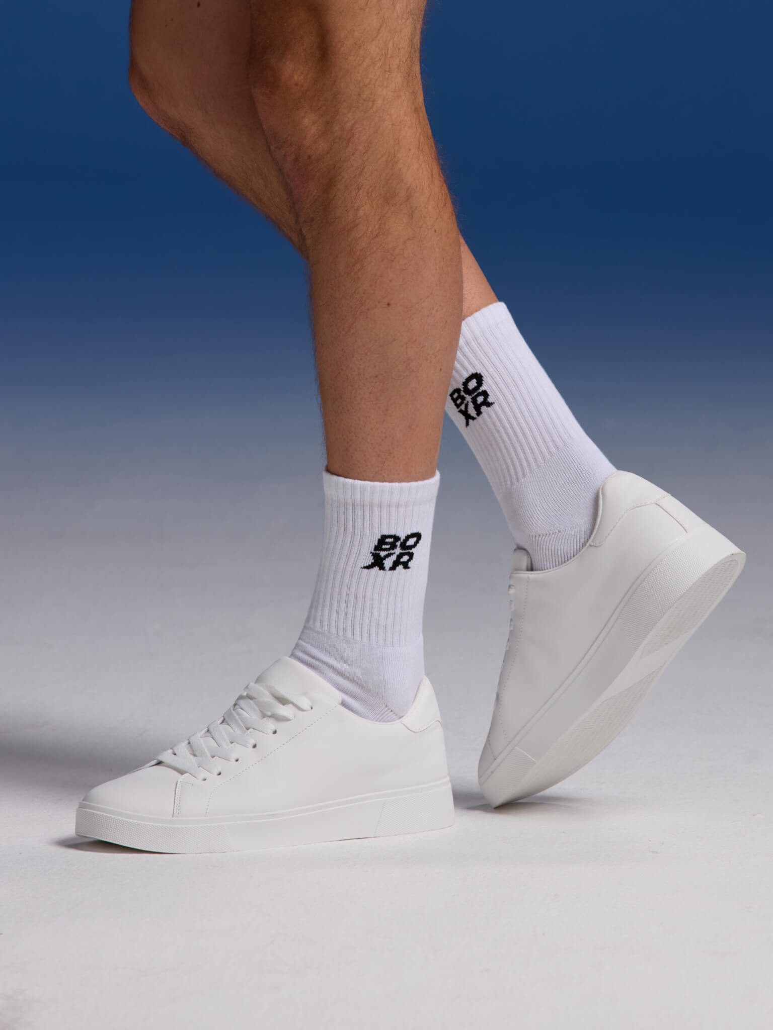 BOXR | Bambus Sportsocken 4er-Pack Weiß