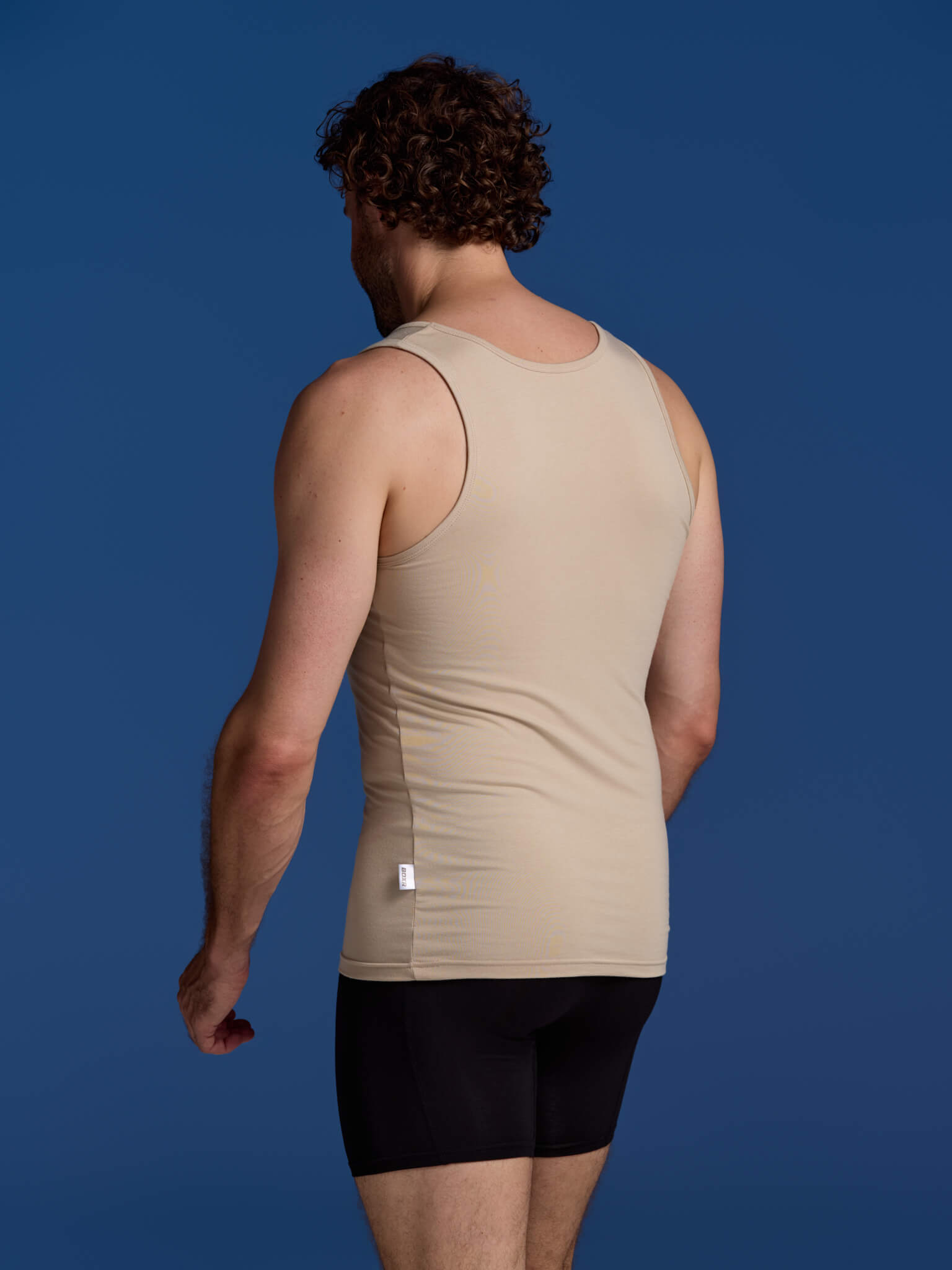 BOXR | Bambus Tank Top - 4er-Pack - Khaki Beige