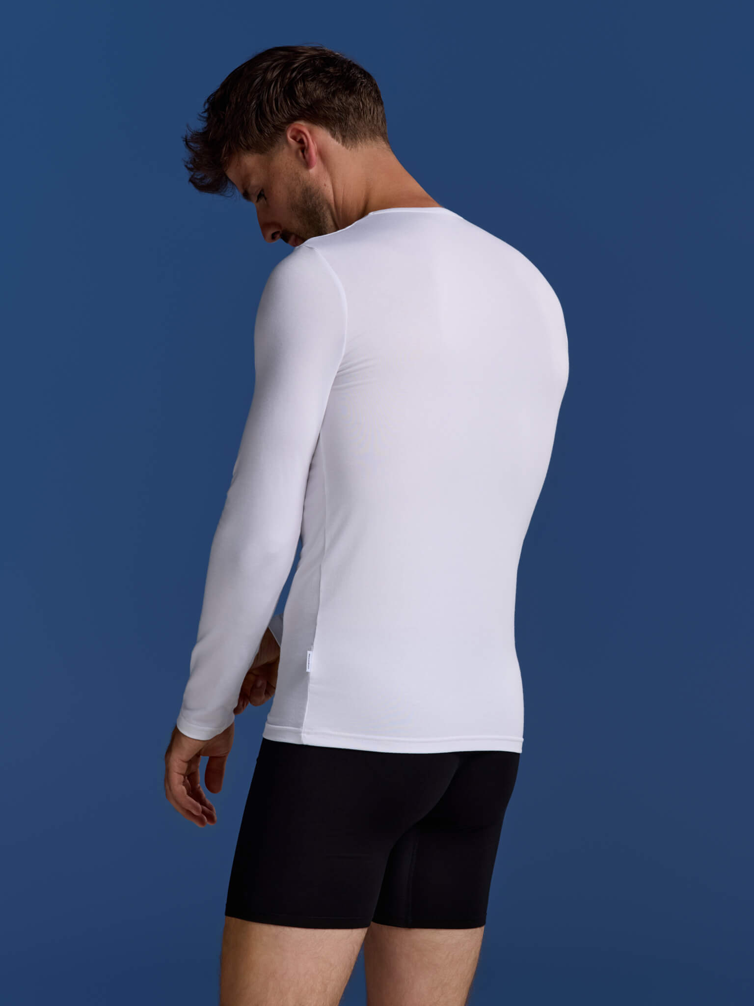 BOXR | Bambus Langarm T-Shirt 4-Pack Weiß