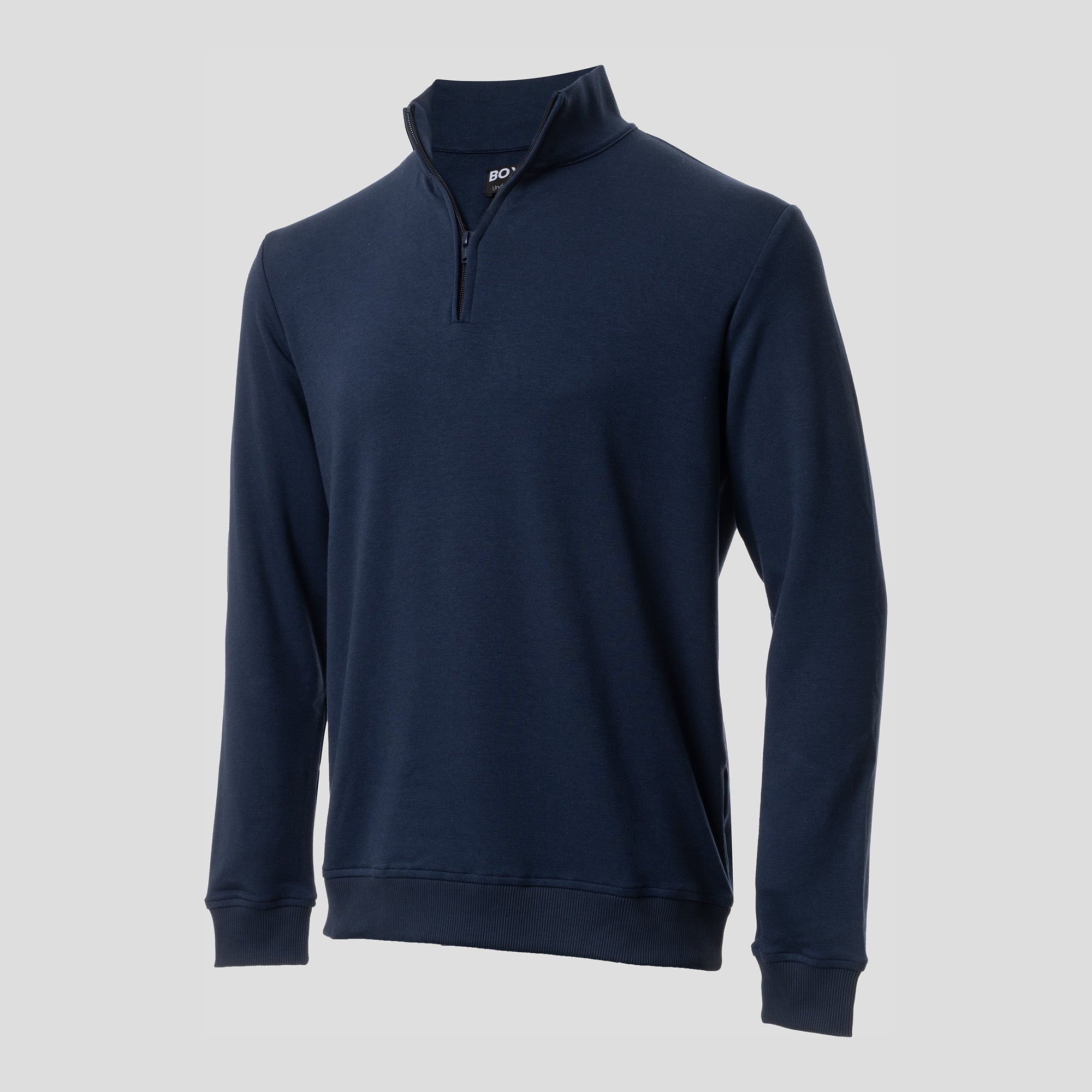 BOXR | Pullover mit Viertelreißverschluss Marineblau