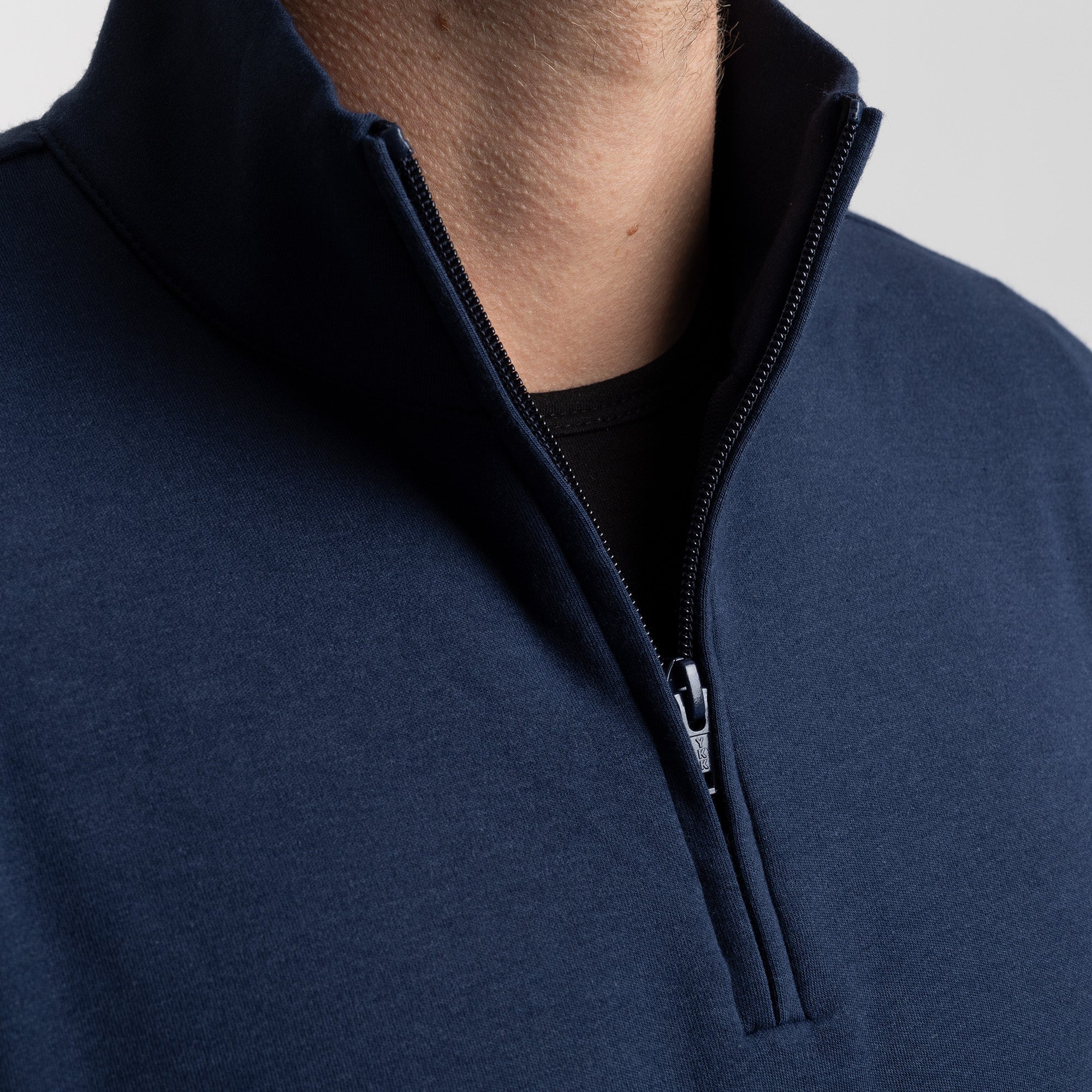 BOXR | Pullover mit Viertelreißverschluss Marineblau
