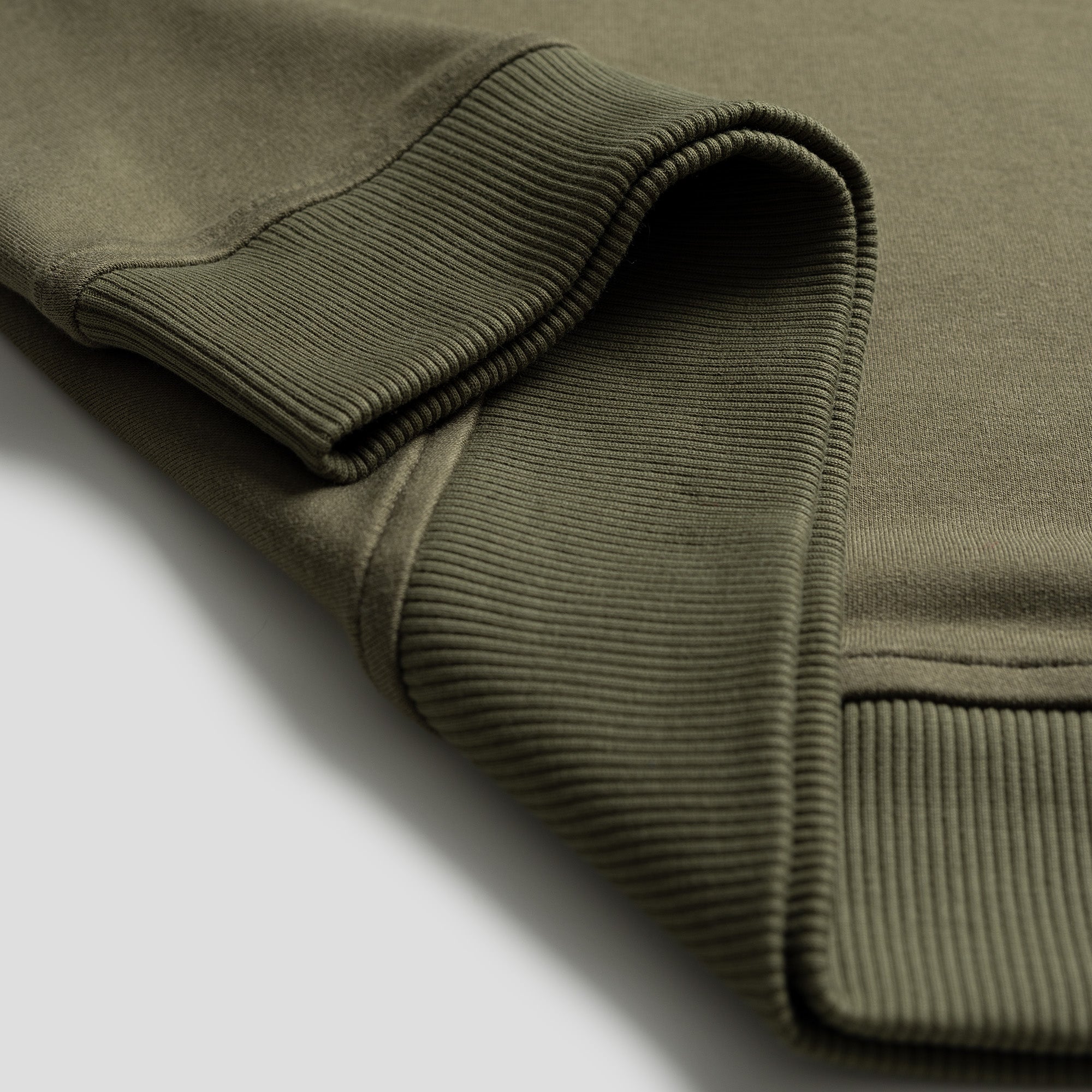 BOXR | Pullover mit Viertelreißverschluss Olivgrün