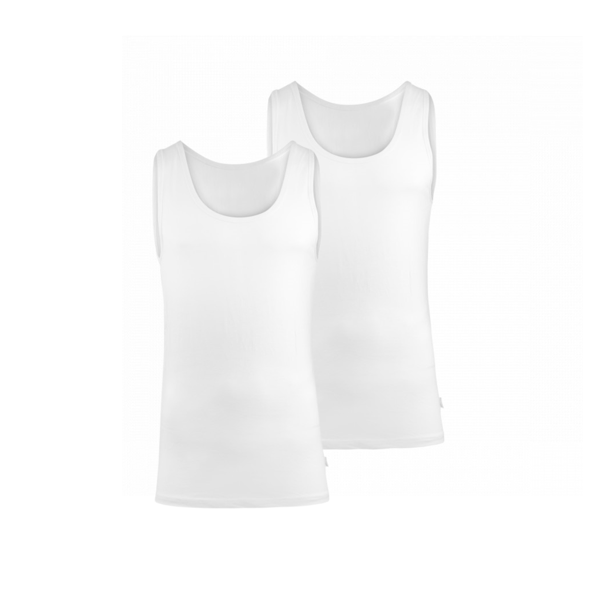 BOXR | Bambus Tank Top 2er-Pack Weiß