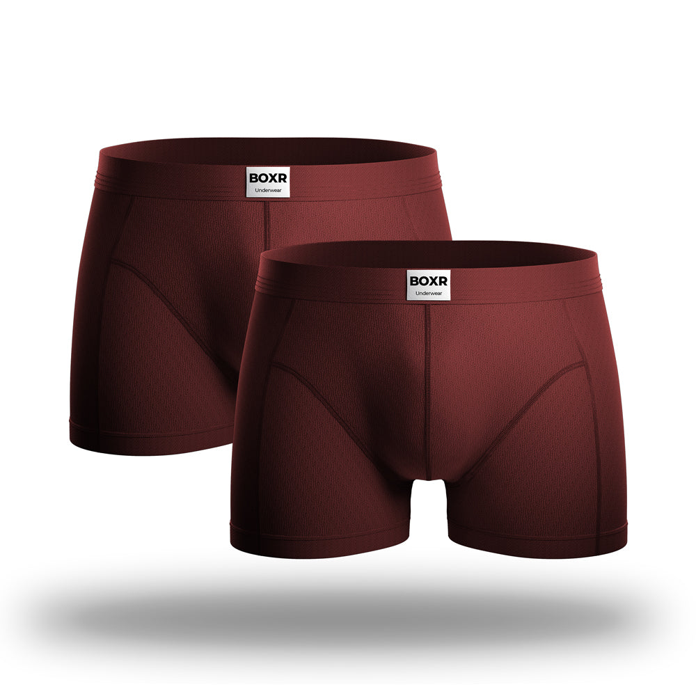 BOXR | Der Klassiker Bambus Boxer 2er-Pack Rot