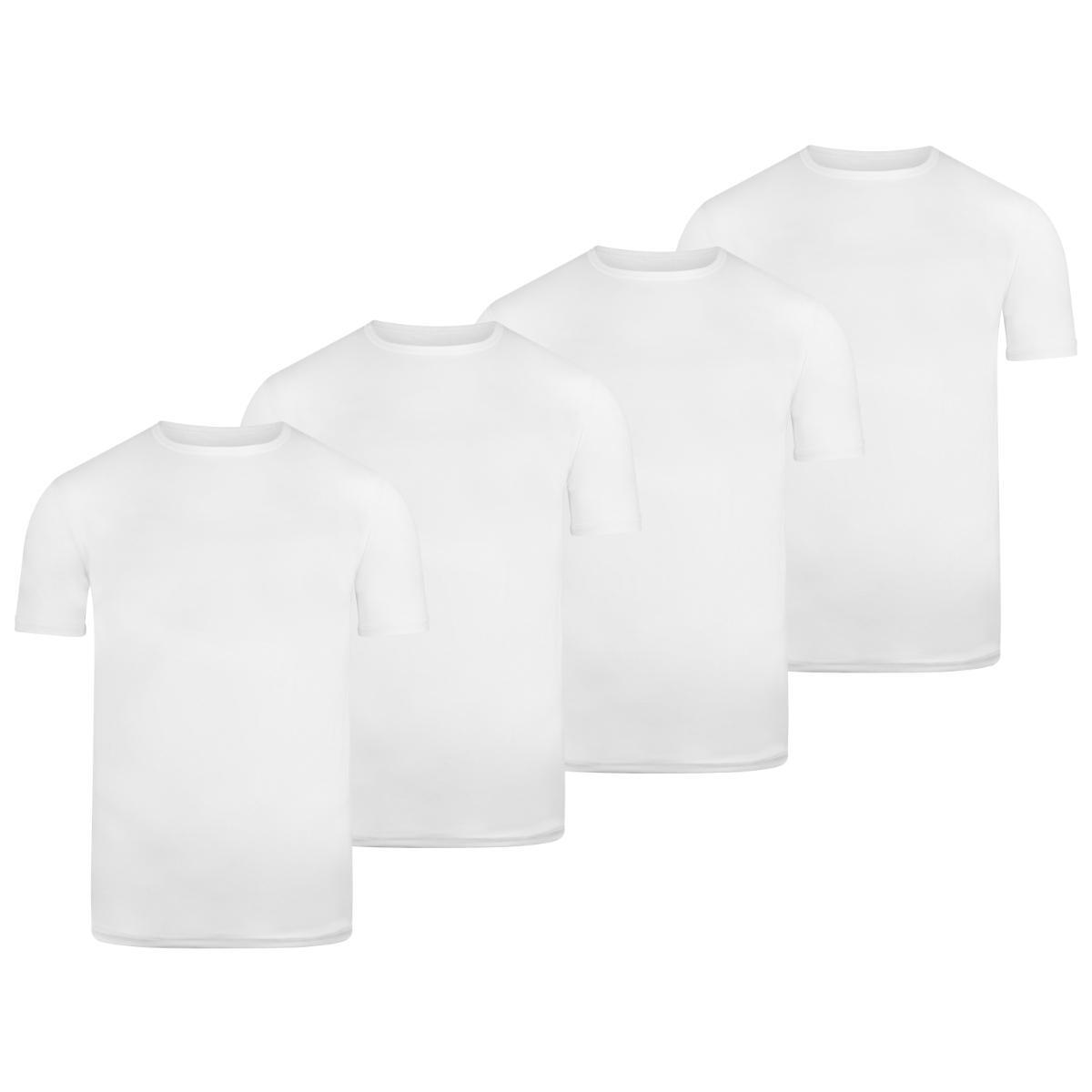 BOXR | Bambus T-Shirt 4er-Pack Weiß