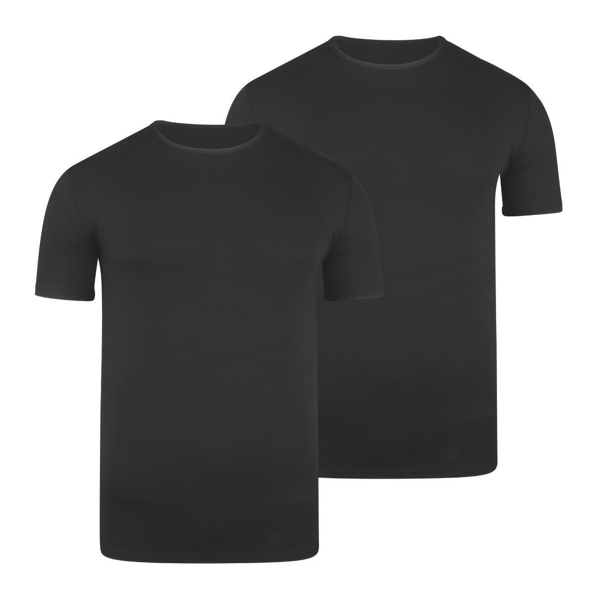 BOXR | Bambus T-Shirt 2er-Pack - Schwarz - Letzte Teile