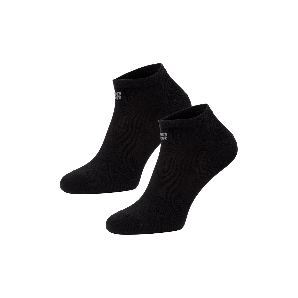 BOXR | Bambus Sneaker Socken 2er-Pack Schwarz