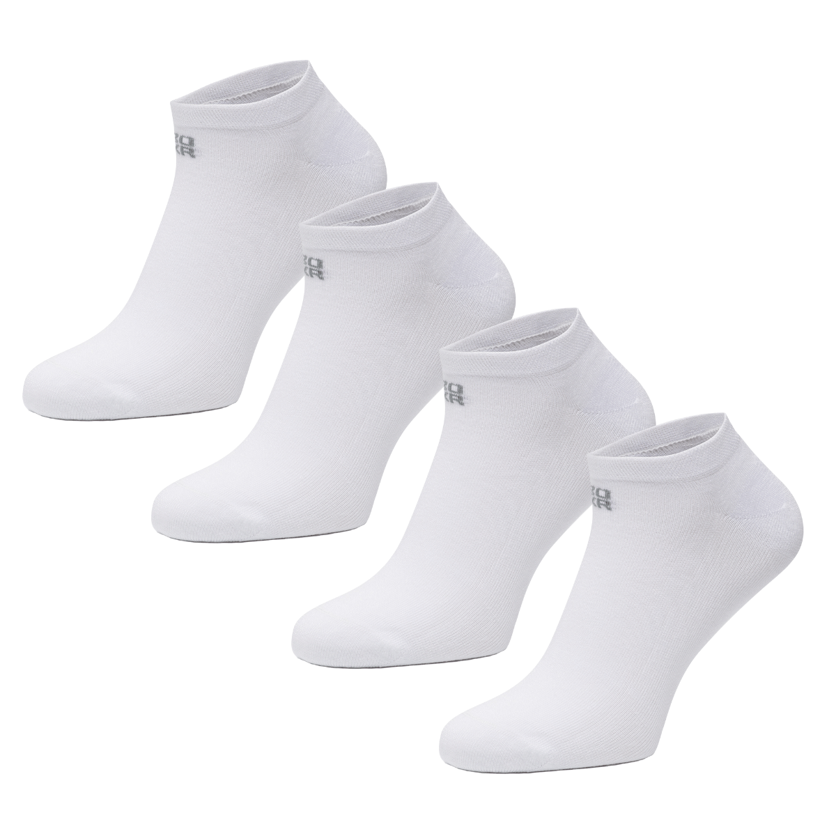 BOXR | Bambus Sneaker Socken 4er-Pack Weiß