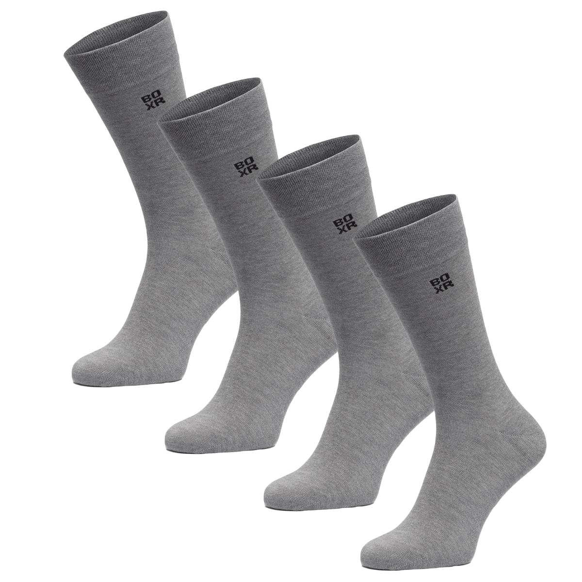 BOXR | Bambus Socken 4er-Pack Grau
