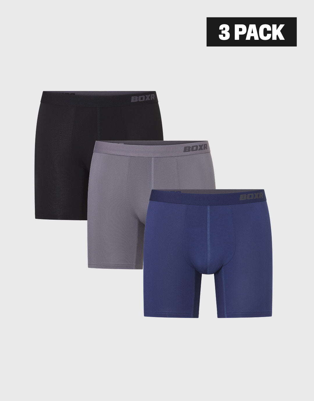 BOXR | Bambus Boxershorts Pro - 3er-Pack - Klassiker