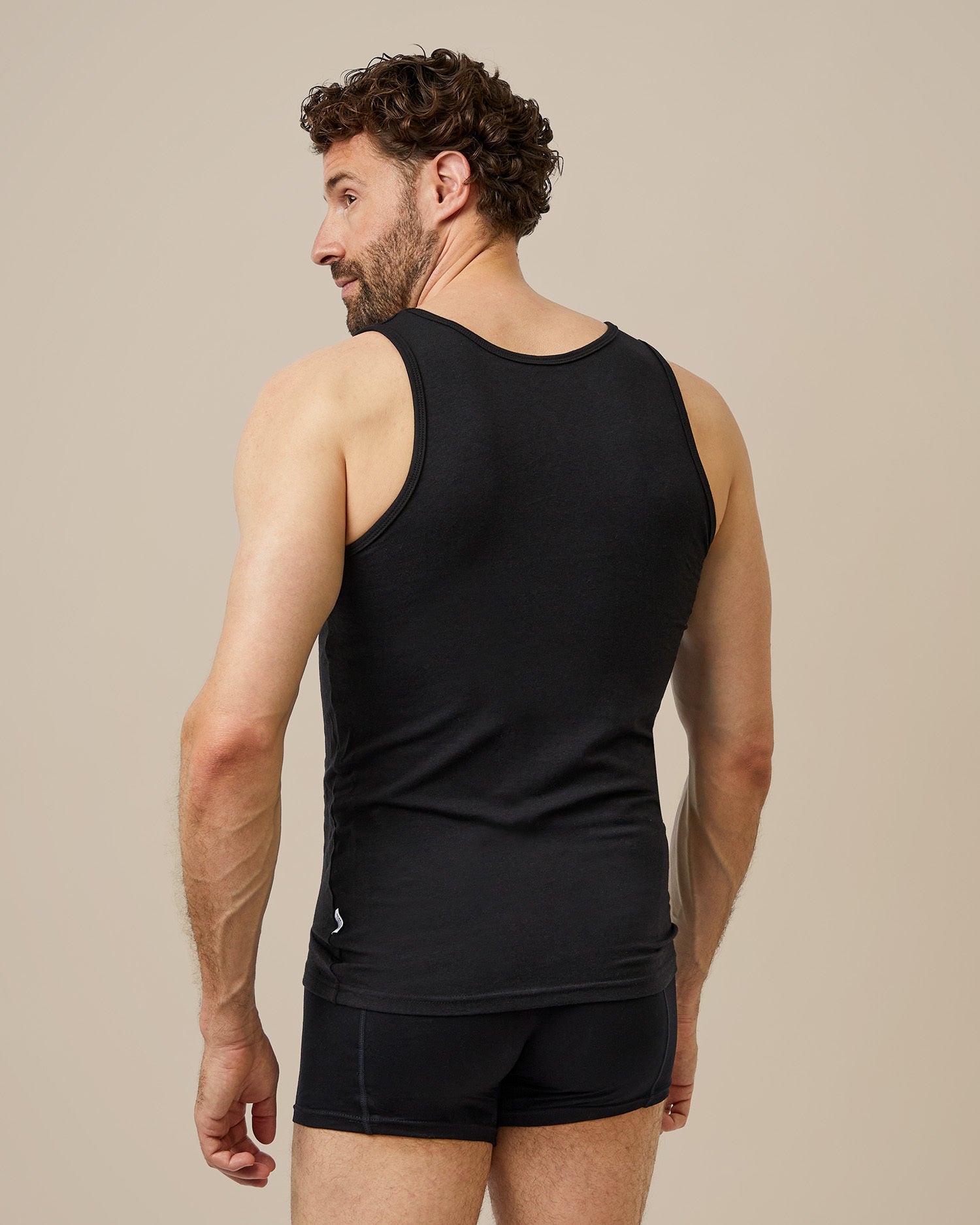 BOXR | Bambus Tank Top 4er-Pack Schwarz