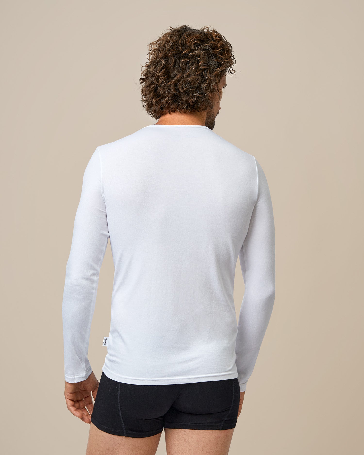BOXR | Bambus Langarm T-Shirt 2-Pack Weiß