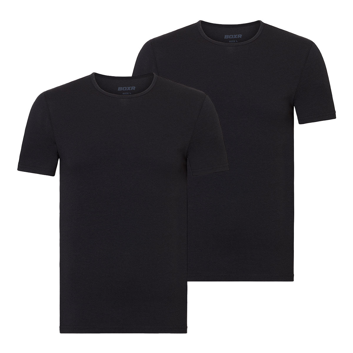 BOXR | Bambus T-Shirt 2er-Pack Schwarz