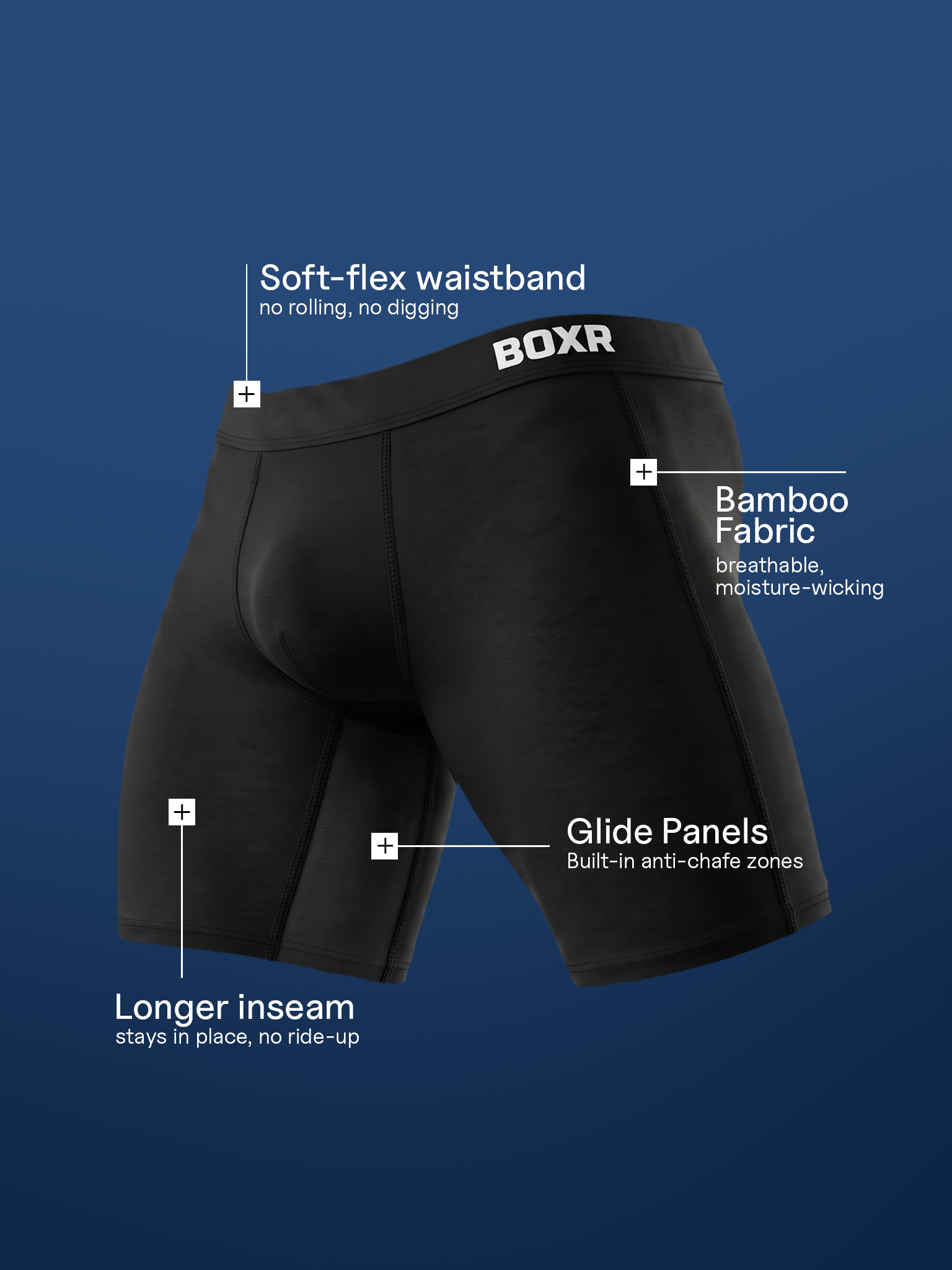 Bambus-Boxershorts Active 3er-Pack 