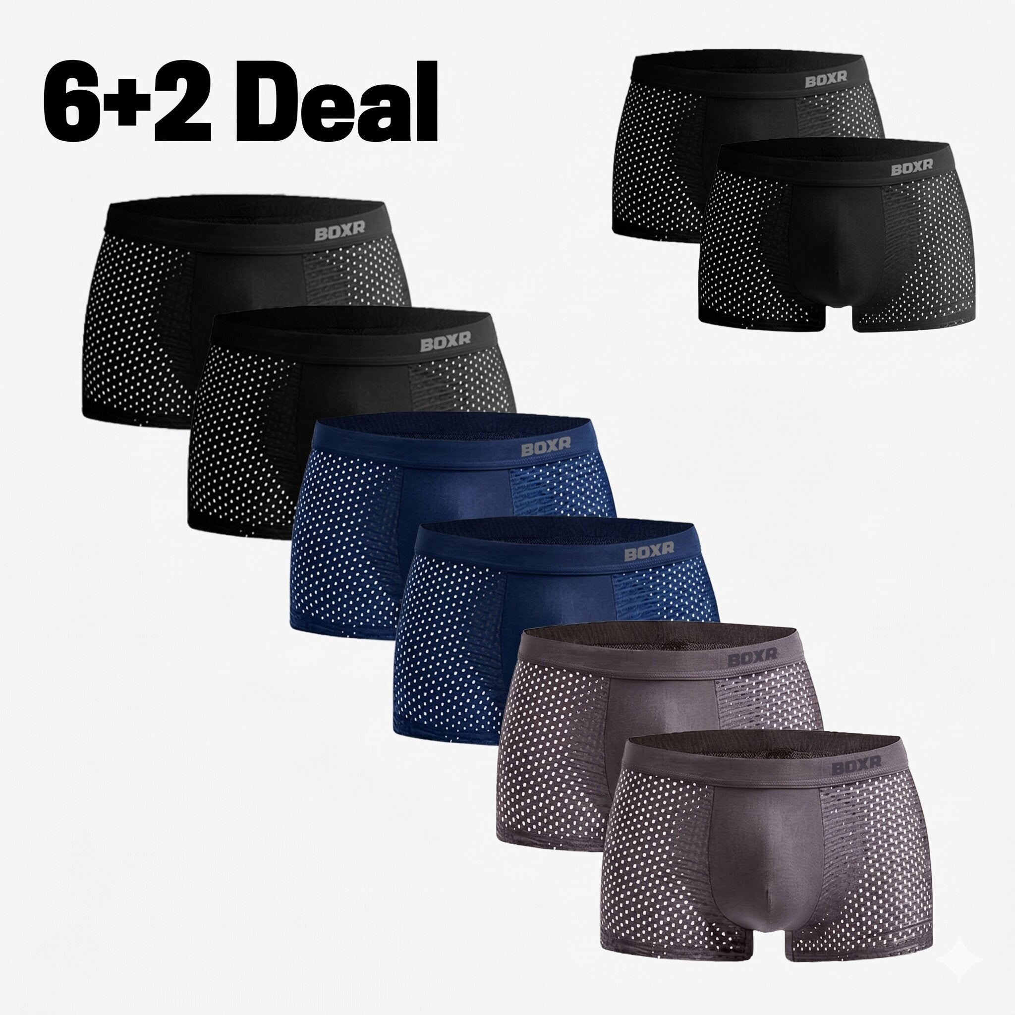Bambus Boxershorts Original 6+2 GRATIS